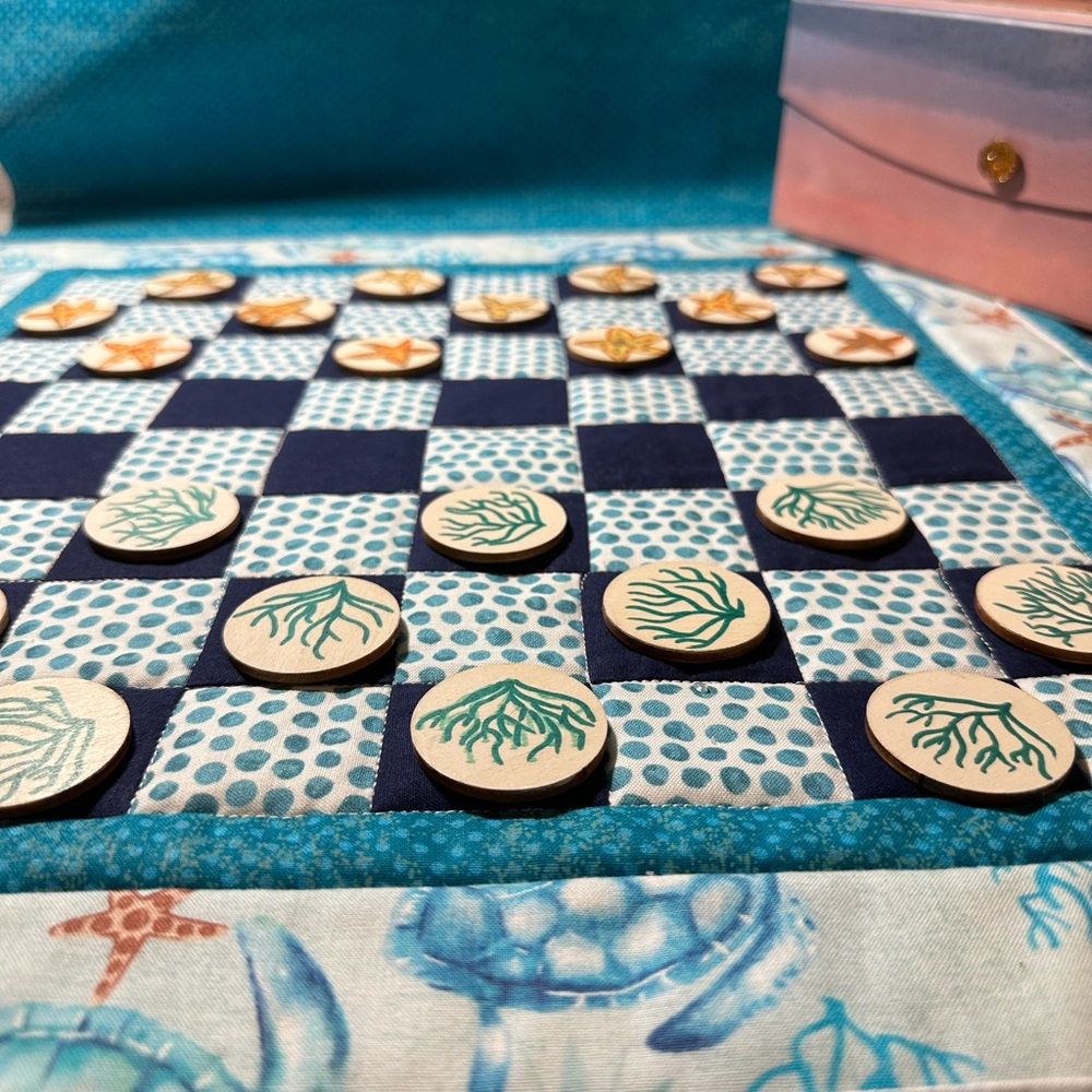 $35 Deposit for Handmade Quilted Checkerboard Set